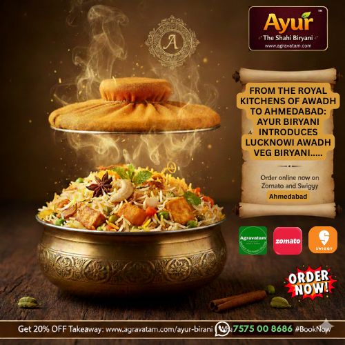 Lucknowi Awadh Veg Biryani Ahmedabad