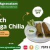 Spinach Moringa Chilla with Curd Agravatam Modern Ayurvedic food Ahmedabad Gujarat India
