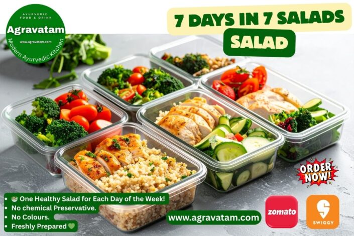 7 Days in 7 Salads — One Healthy Salad for Each Day of the Week! Agravatam Ayurvedic Kitchen Ahmedabad