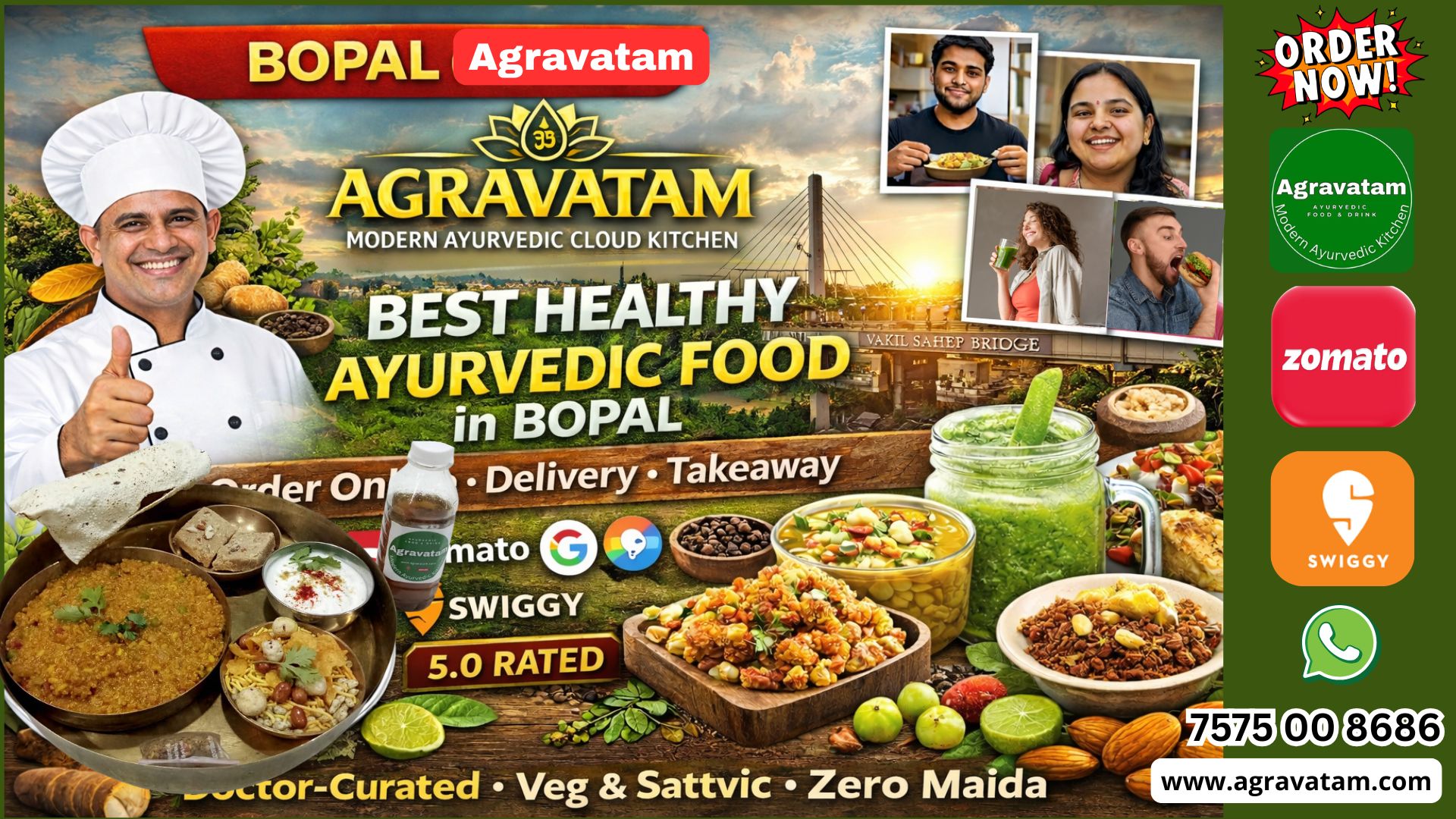 Bopal Top Diet & Best Healthy Ayurvedic Food Order Online • Delivery & Takeaway by Agravatam Modern Ayurvedic Cloud Kitchen