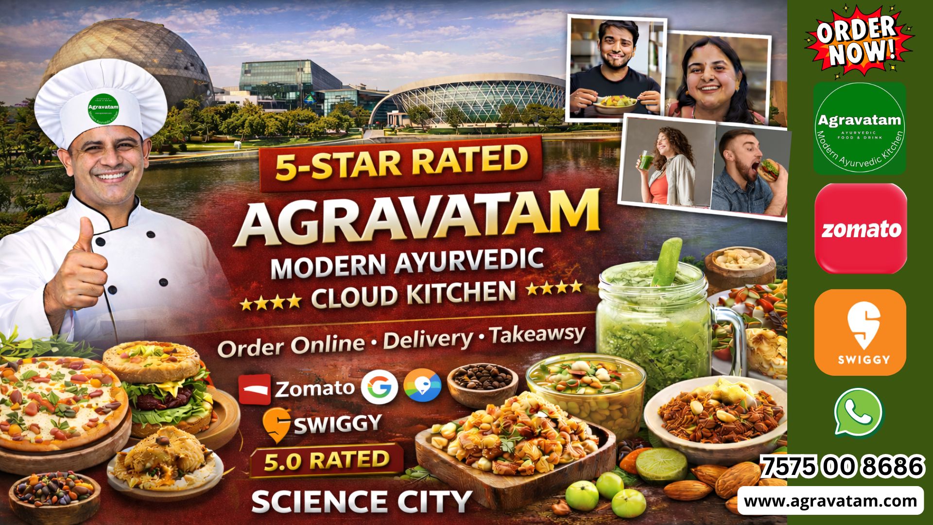 Science City Agravatam Modern Ayurvedic Cloud Kitchen Top 10 Best 5-Star Rated Cloud Kitchens