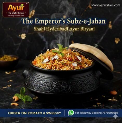 Veg Hyderabadi Biryani by Ayur Ahmedabad